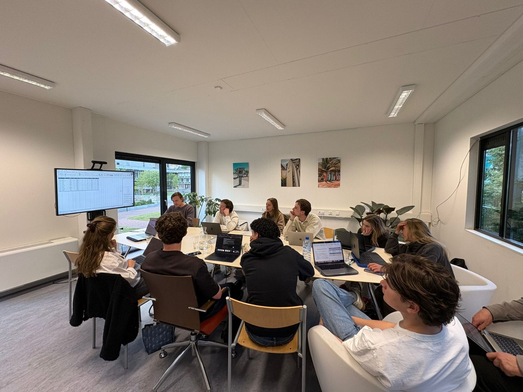 Team in the meeting room