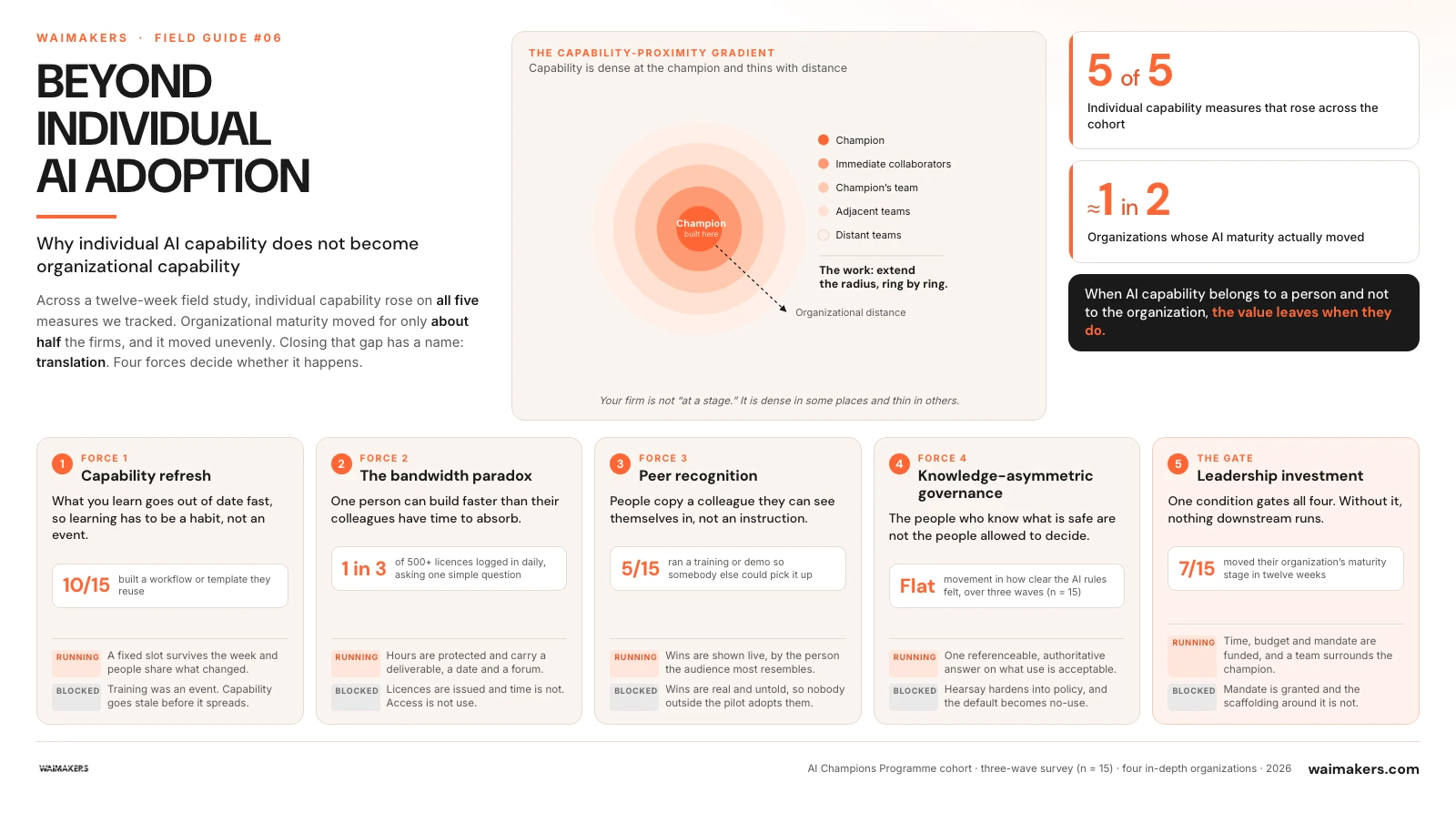 Beyond Individual AI Adoption infographic